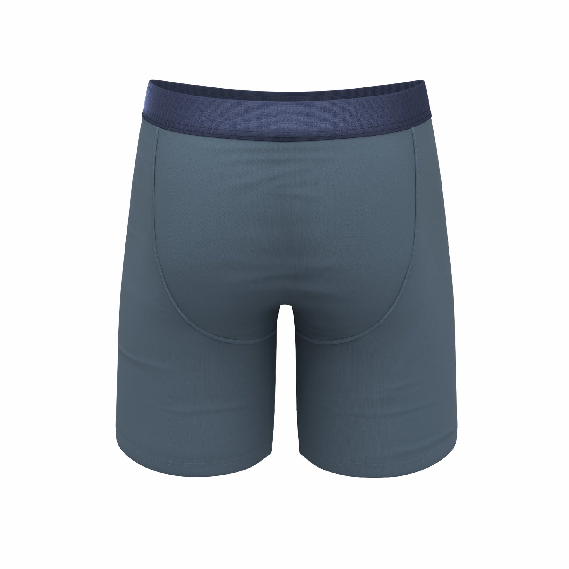 Shinesty Long Leg Ball Hammock® Pouch Boxers With Fly - Tonal Teal