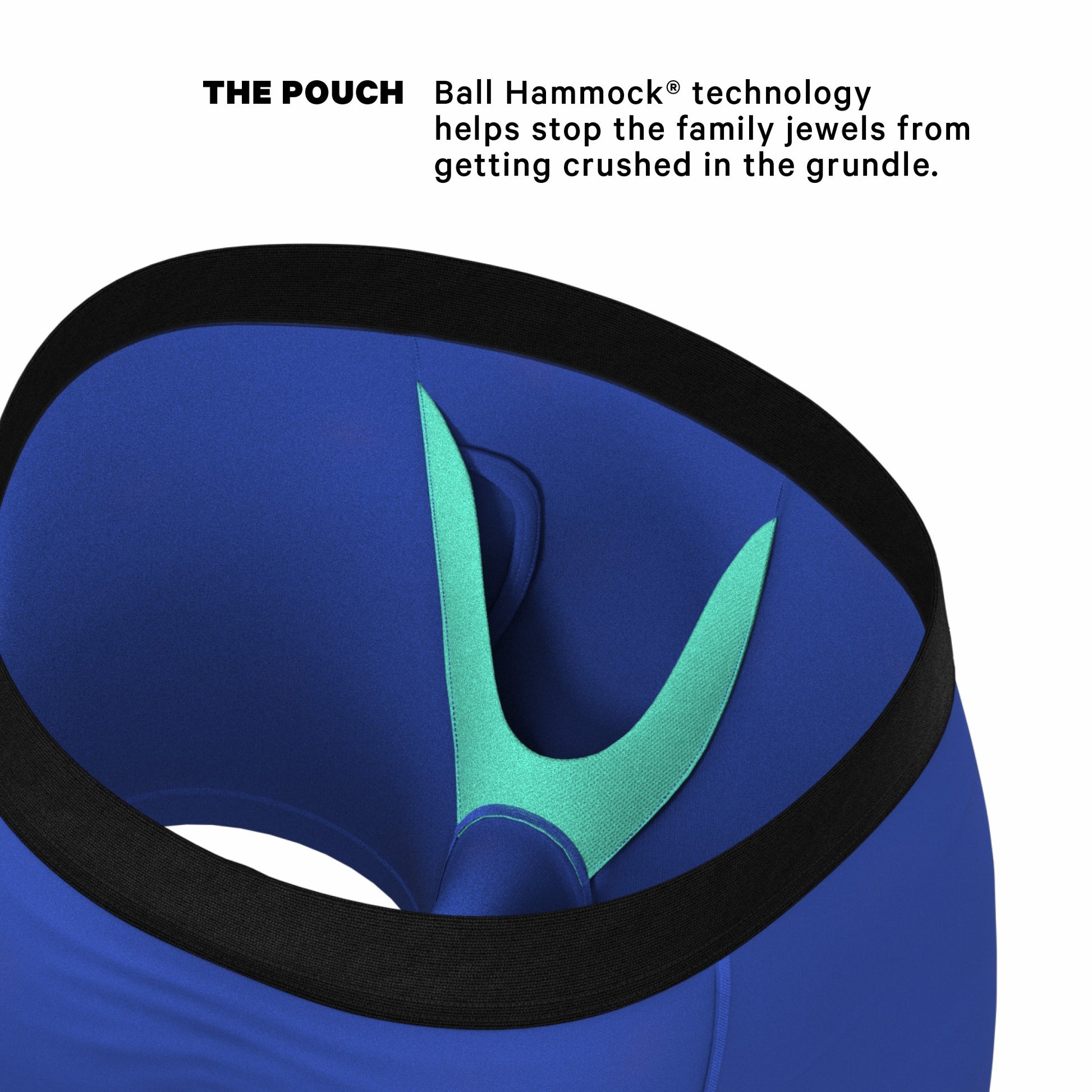 Shinesty Ball Hammock® Pouch Underwear With Fly - Blue Cowboy Shinesty x Diamond Cross Ranch
