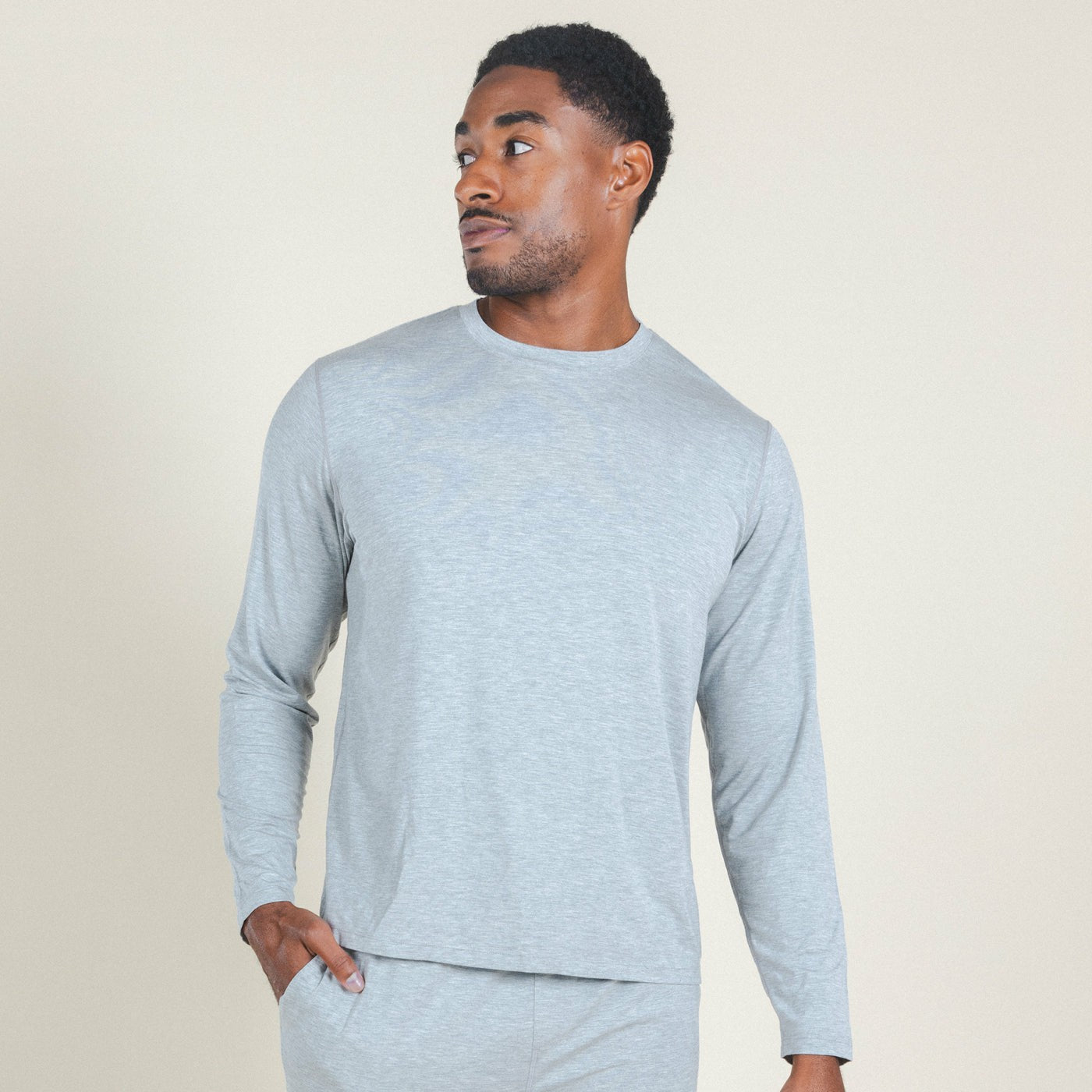 Shinesty Long Sleeve Sleep Shirt - Heather Grey