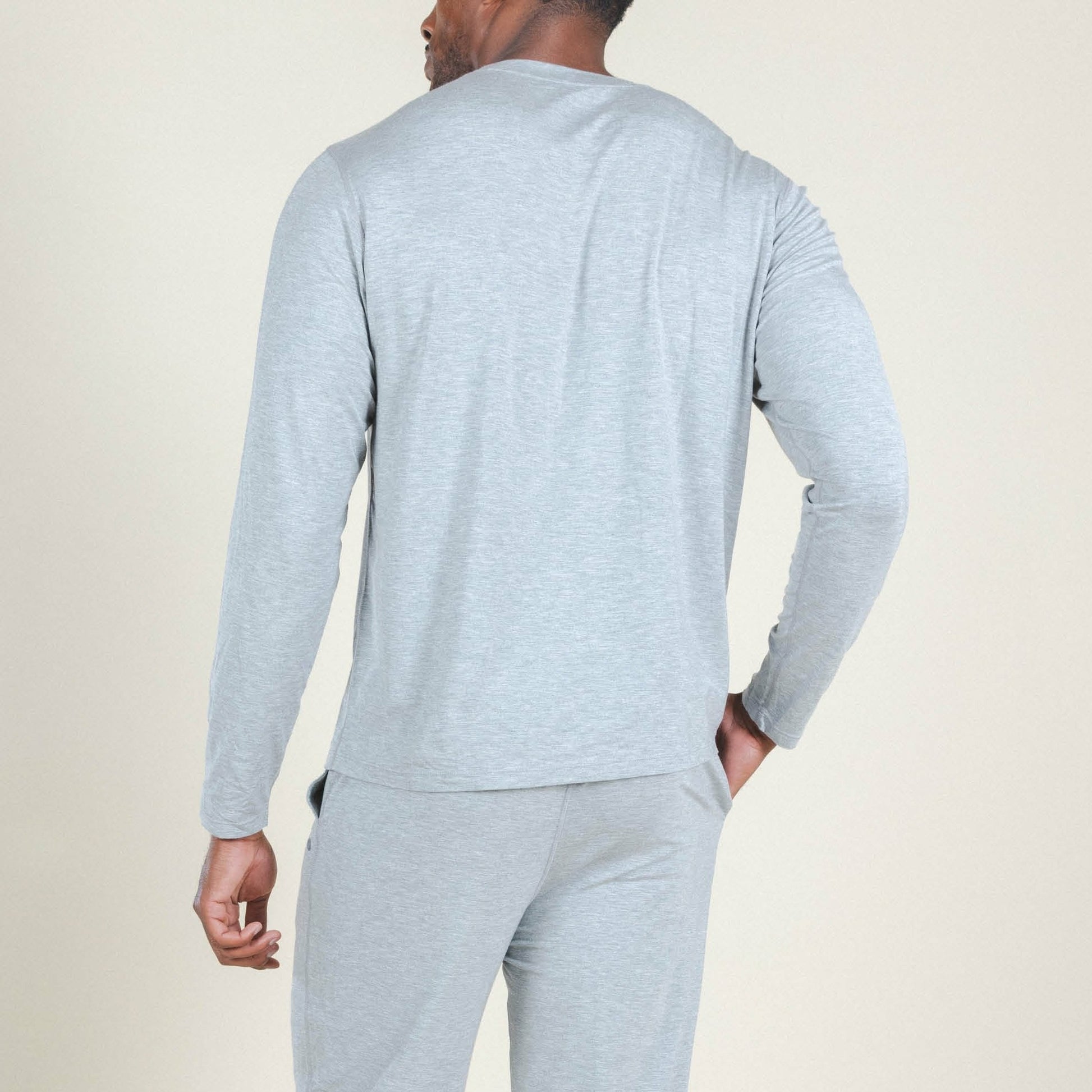 Shinesty Long Sleeve Sleep Shirt - Heather Grey