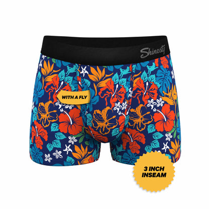 Shinesty Men's Ball Hammock® Pouch Trunk Underwear - Naughty Tropical