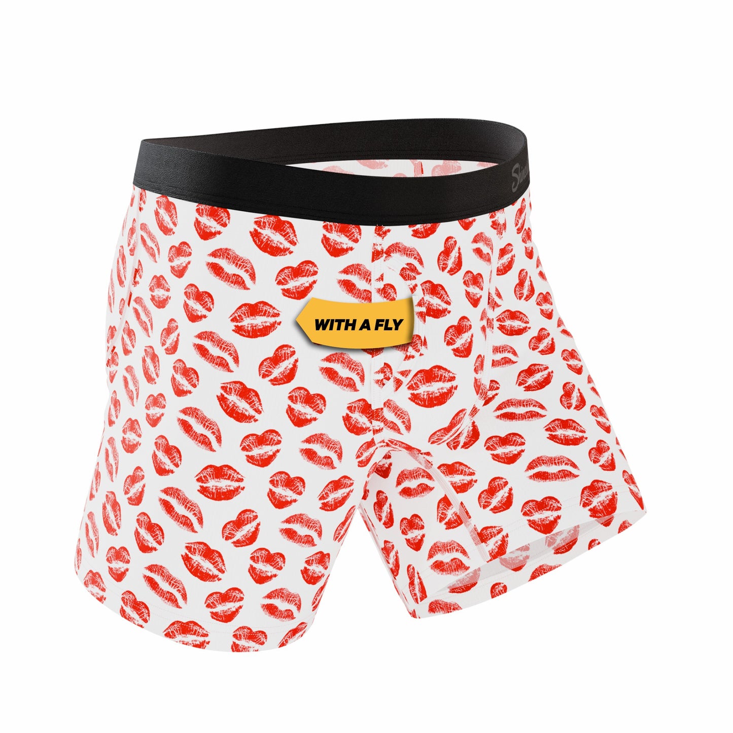 Shinesty Ball Hammock® Pouch Underwear With Fly - Lipstick Kiss