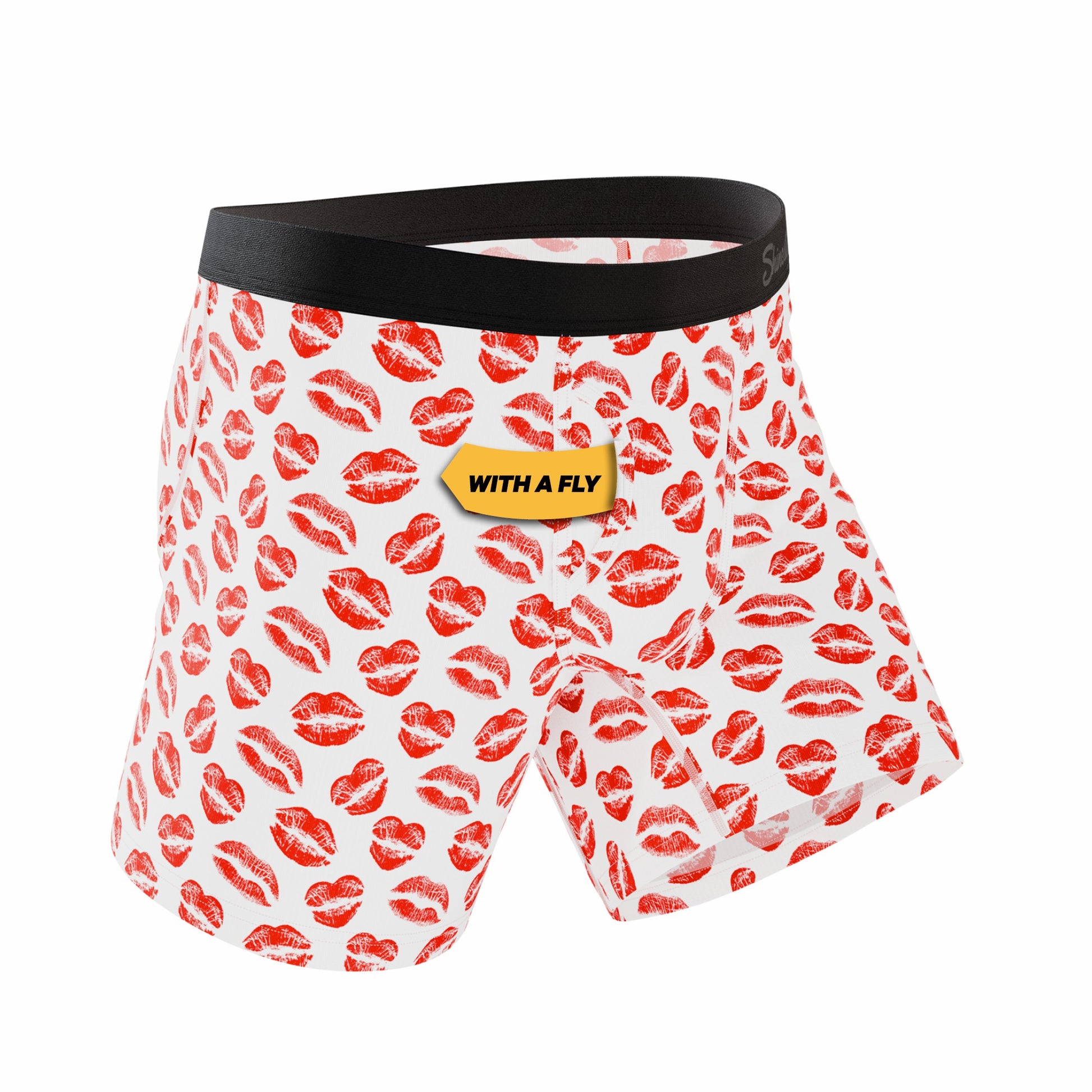 Shinesty Ball Hammock® Pouch Underwear With Fly - Lipstick Kiss