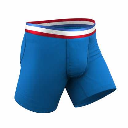 Shinesty Ball Hammock® Pouch Underwear - Blue With Usa Waistband