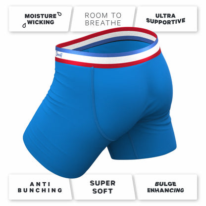 Shinesty Ball Hammock® Pouch Underwear - Blue With Usa Waistband