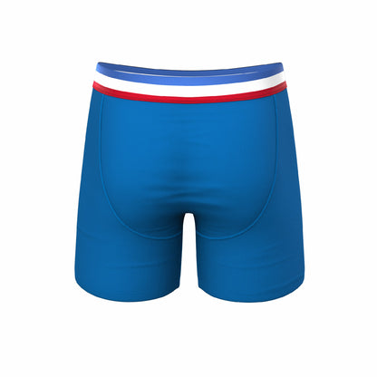 Shinesty Ball Hammock® Pouch Underwear - Blue With Usa Waistband
