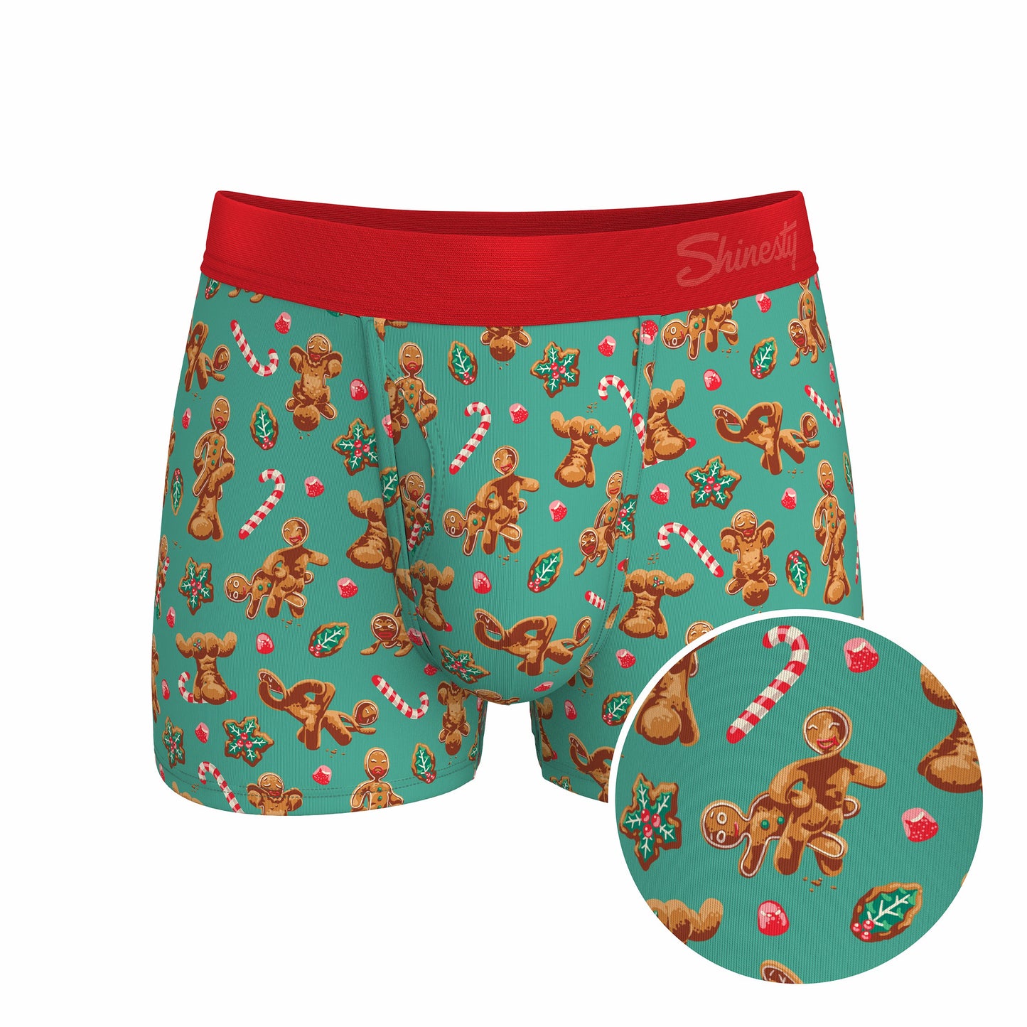 Shinesty Men's Ball Hammock® Pouch Trunk Underwear - Gingerbread