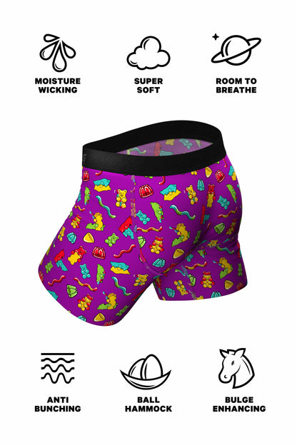 Shinesty Ball Hammock® Pouch Underwear With Fly - Gummy Bear