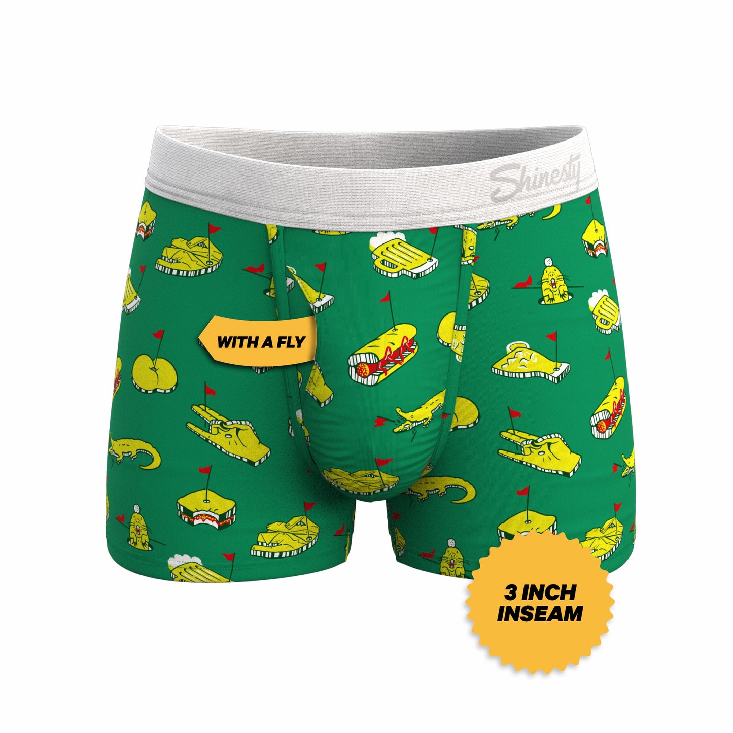 Shinesty Men's Ball Hammock® Pouch Trunk Underwear - Golf Tournament Holes