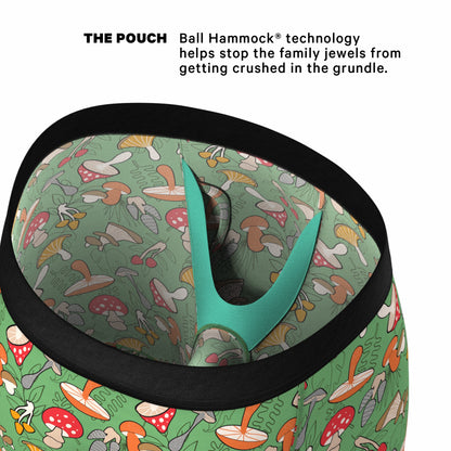 Shinesty Long Leg Ball Hammock® Pouch Boxers With Fly - Mushroom