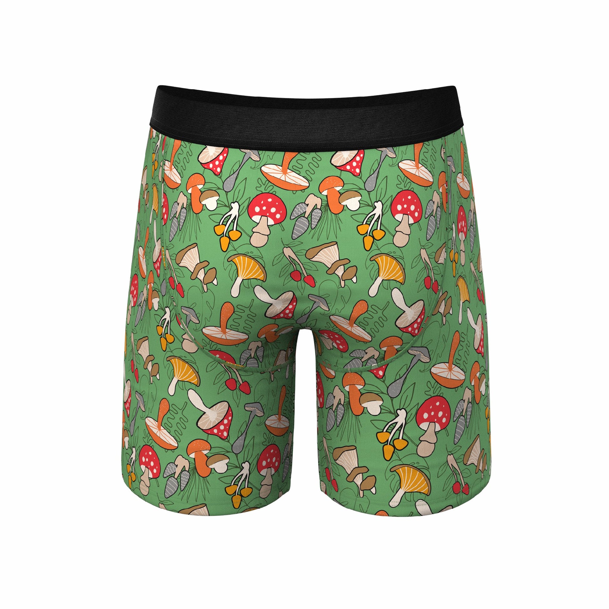 Shinesty Long Leg Ball Hammock® Pouch Boxers With Fly - Mushroom