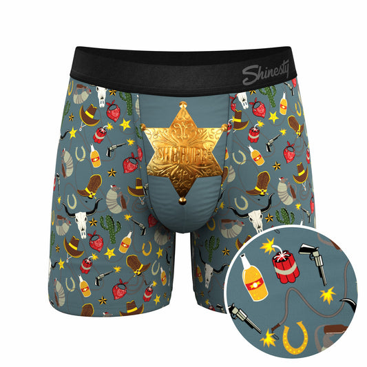 Shinesty Ball Hammock® Pouch Underwear - Sheriff Badge