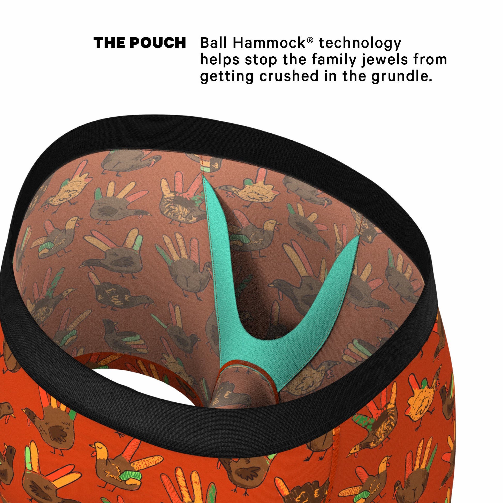 Shinesty Ball Hammock® Pouch Underwear - Thanksgiving Turkey