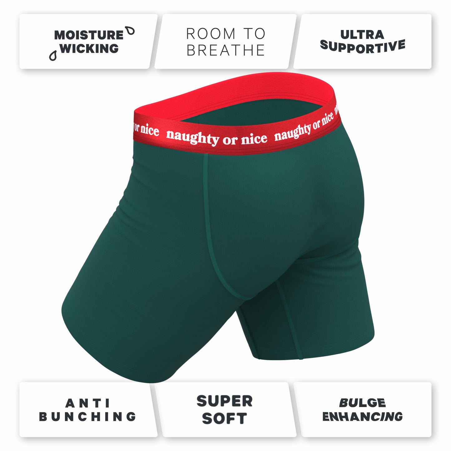 Shinesty Long Leg Ball Hammock® Pouch Boxers With Fly - Flirty Waistband