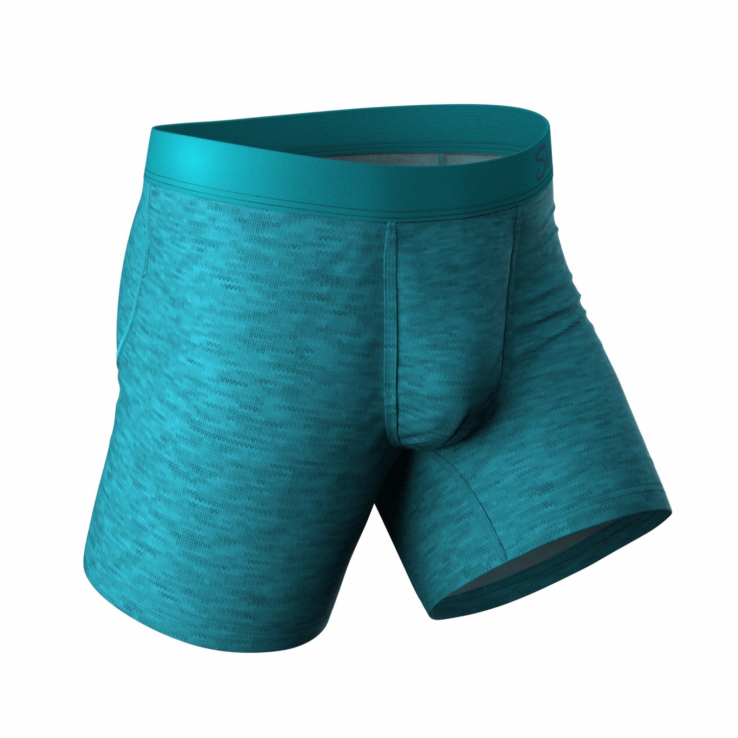 Shinesty Ball Hammock® Pouch Underwear - Teal Cotton Heather