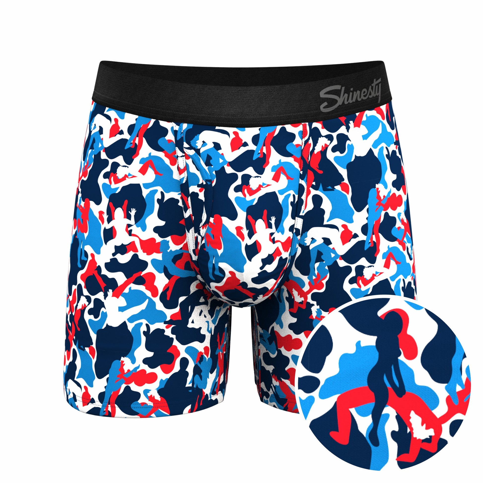 Shinesty Ball Hammock® Pouch Underwear With Fly - USA Camouflage