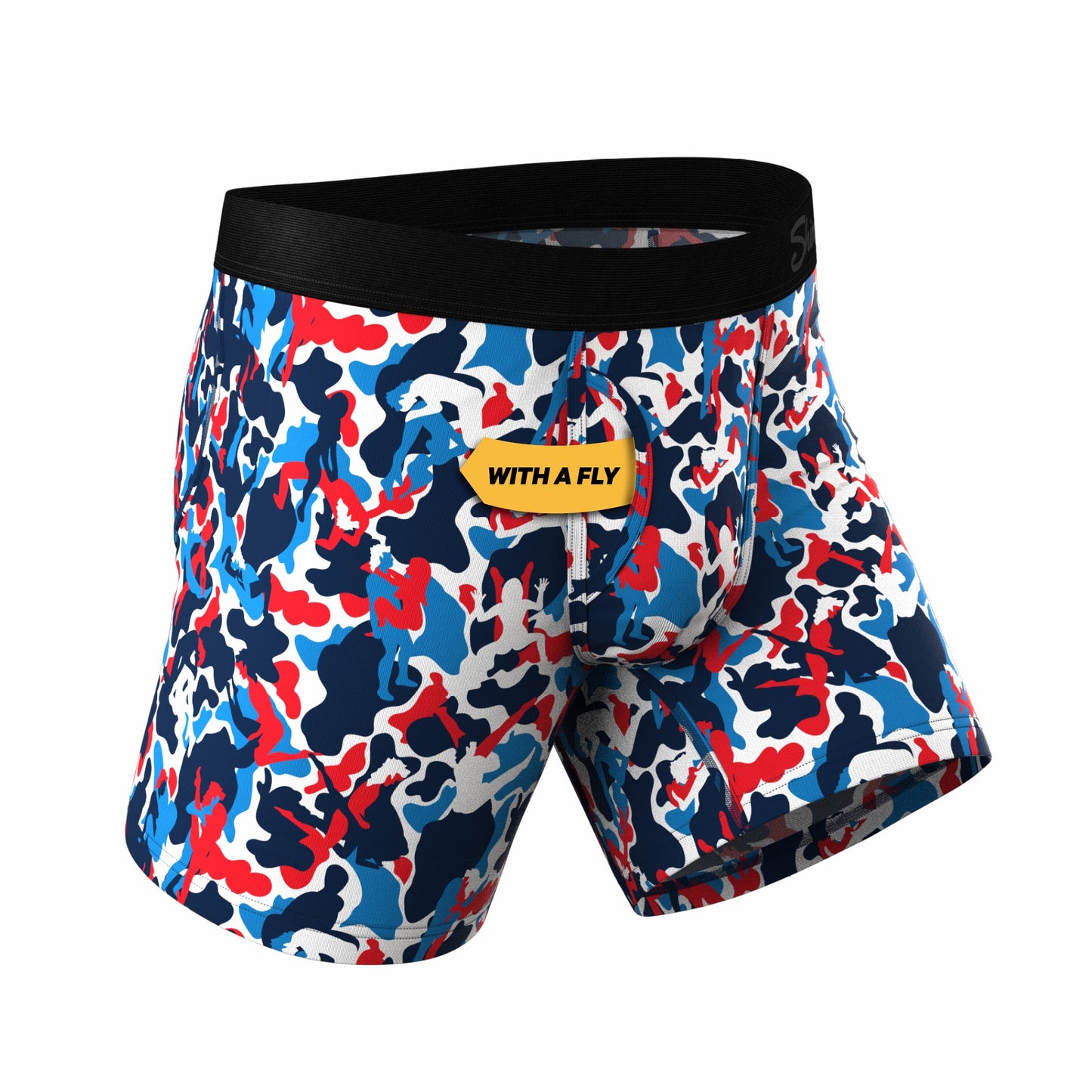 Shinesty Ball Hammock® Pouch Underwear With Fly - USA Camouflage