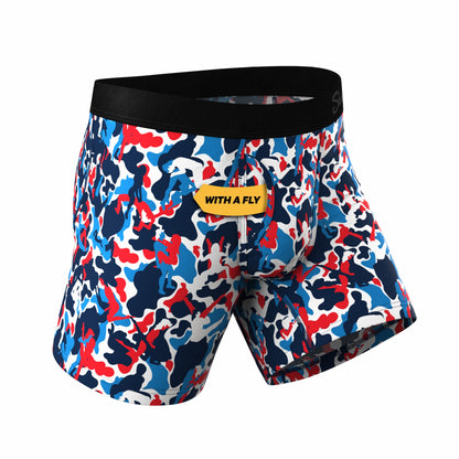 Shinesty Ball Hammock® Pouch Underwear With Fly - USA Camouflage