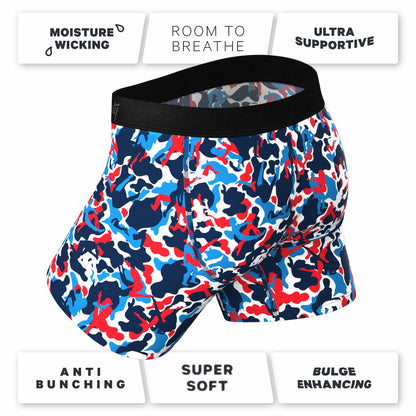 Shinesty Ball Hammock® Pouch Underwear With Fly - USA Camouflage
