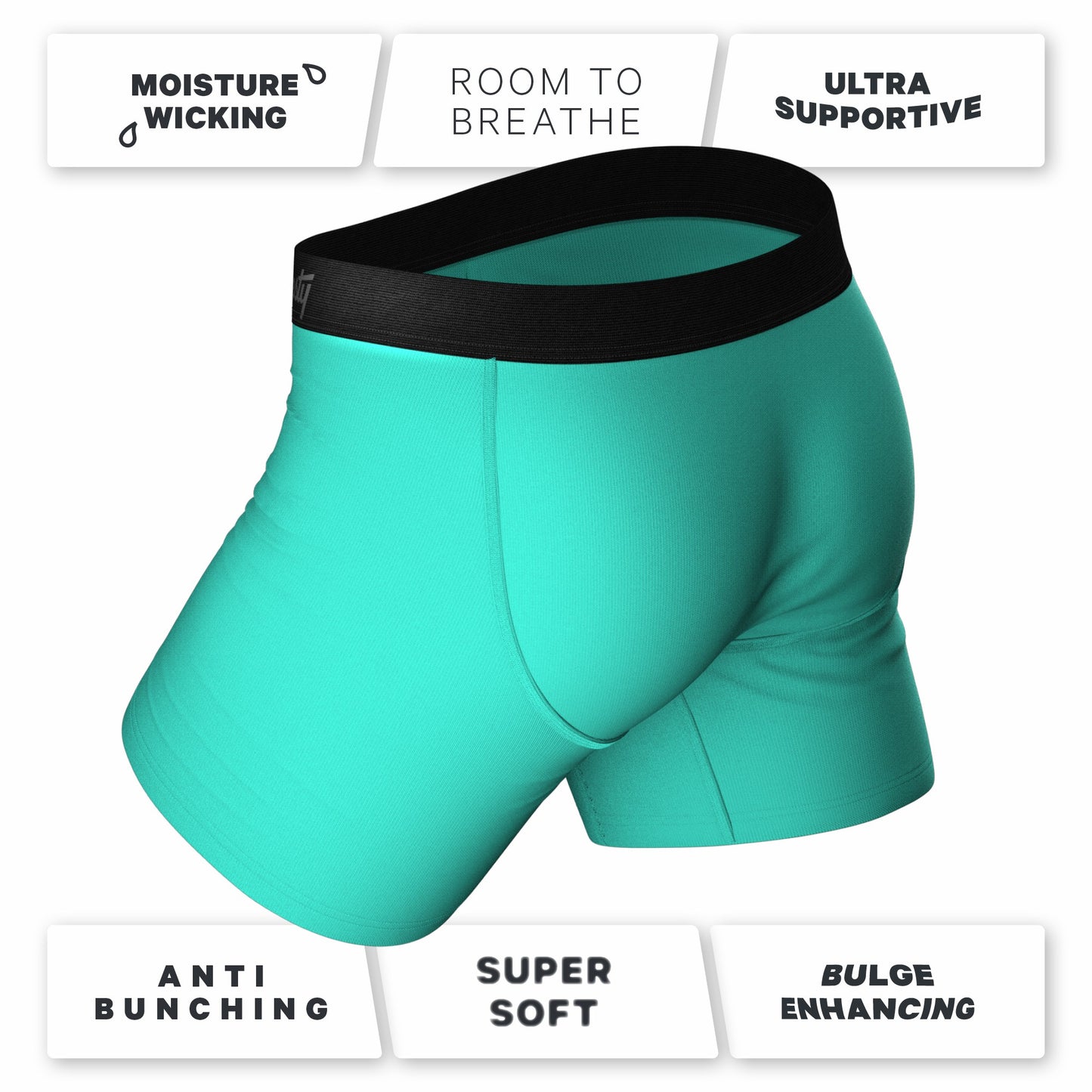 Shinesty Ball Hammock® Pouch Underwear - Turquoise