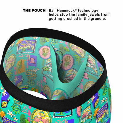 Shinesty Ball Hammock® Pouch Underwear With Fly - Pineapple Scene