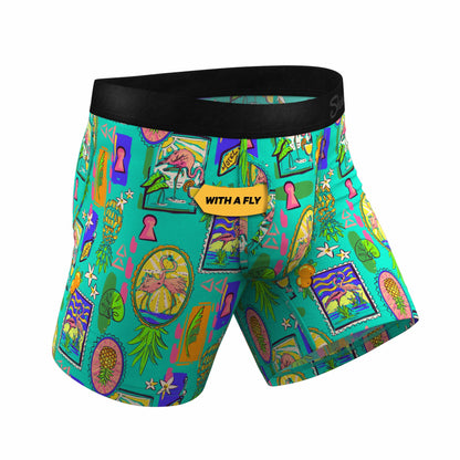 Shinesty Ball Hammock® Pouch Underwear With Fly - Pineapple Scene