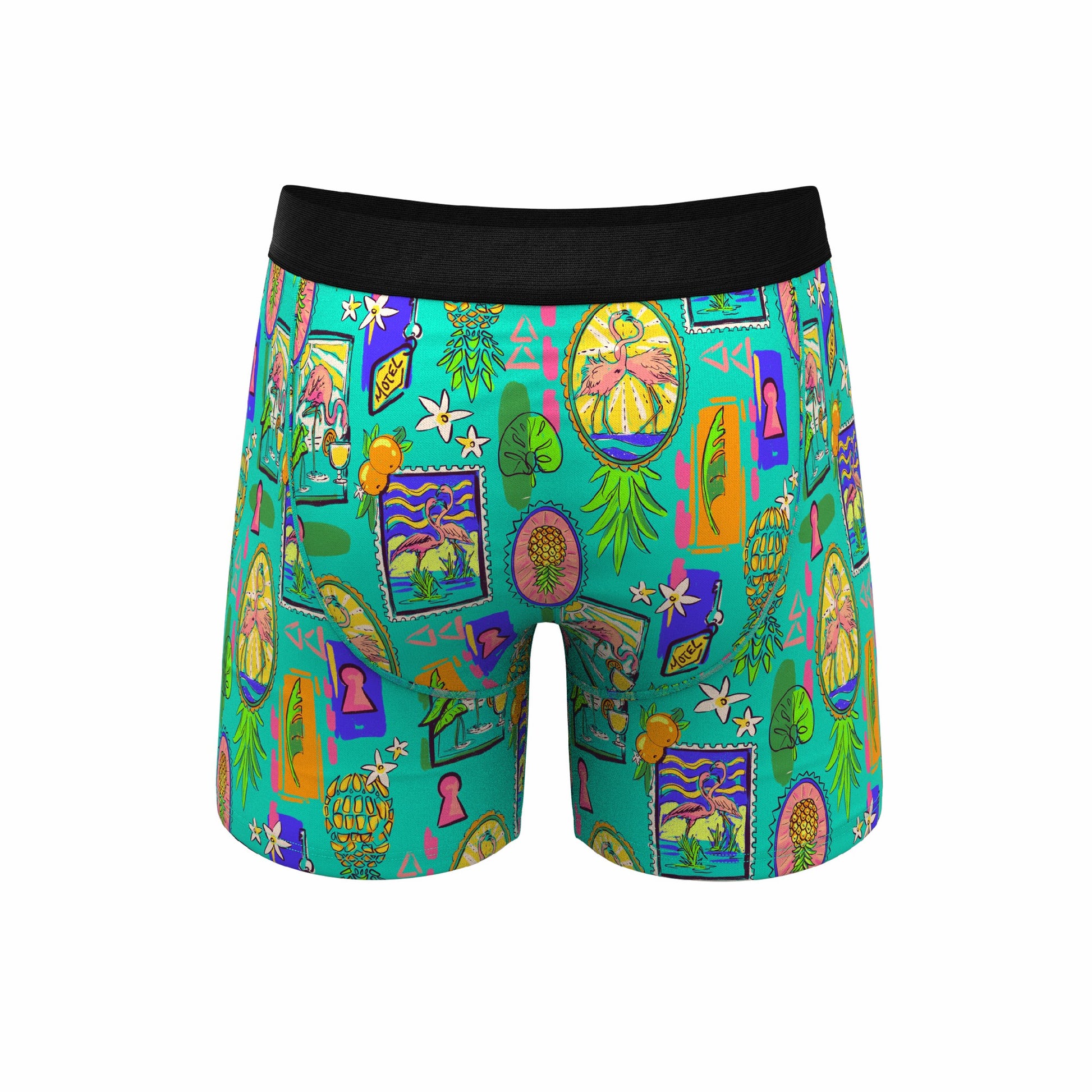 Shinesty Ball Hammock® Pouch Underwear With Fly - Pineapple Scene