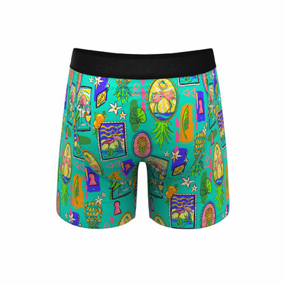 Shinesty Ball Hammock® Pouch Underwear With Fly - Pineapple Scene