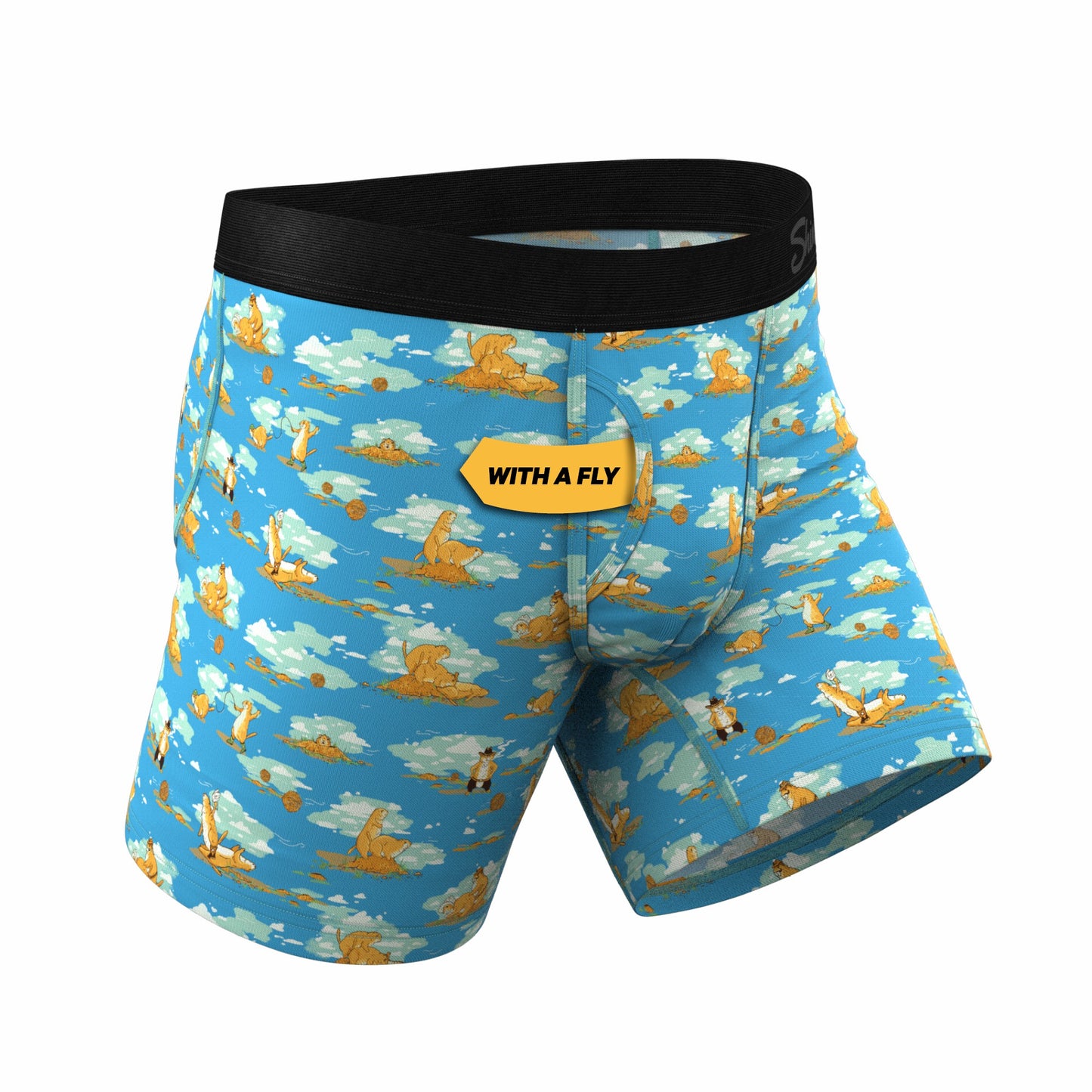 Shinesty Ball Hammock® Pouch Underwear With Fly - Prairie Dog