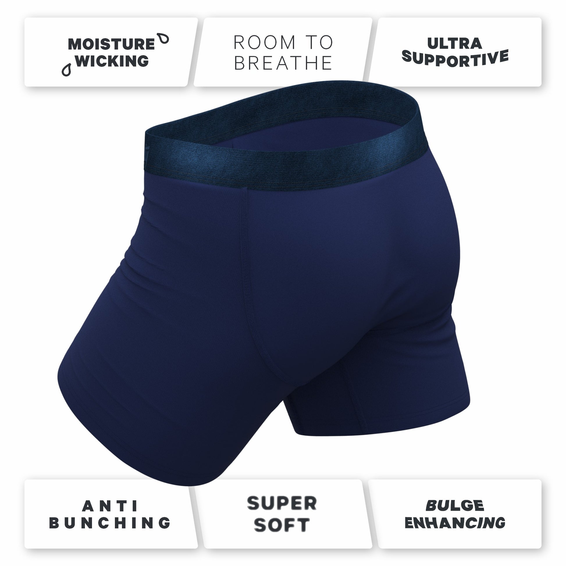 Shinesty Ball Hammock® Pouch Underwear - Tonal Navy