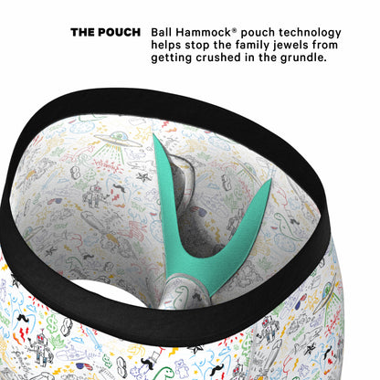 Shinesty Ball Hammock® Pouch Underwear With Fly - Doodle