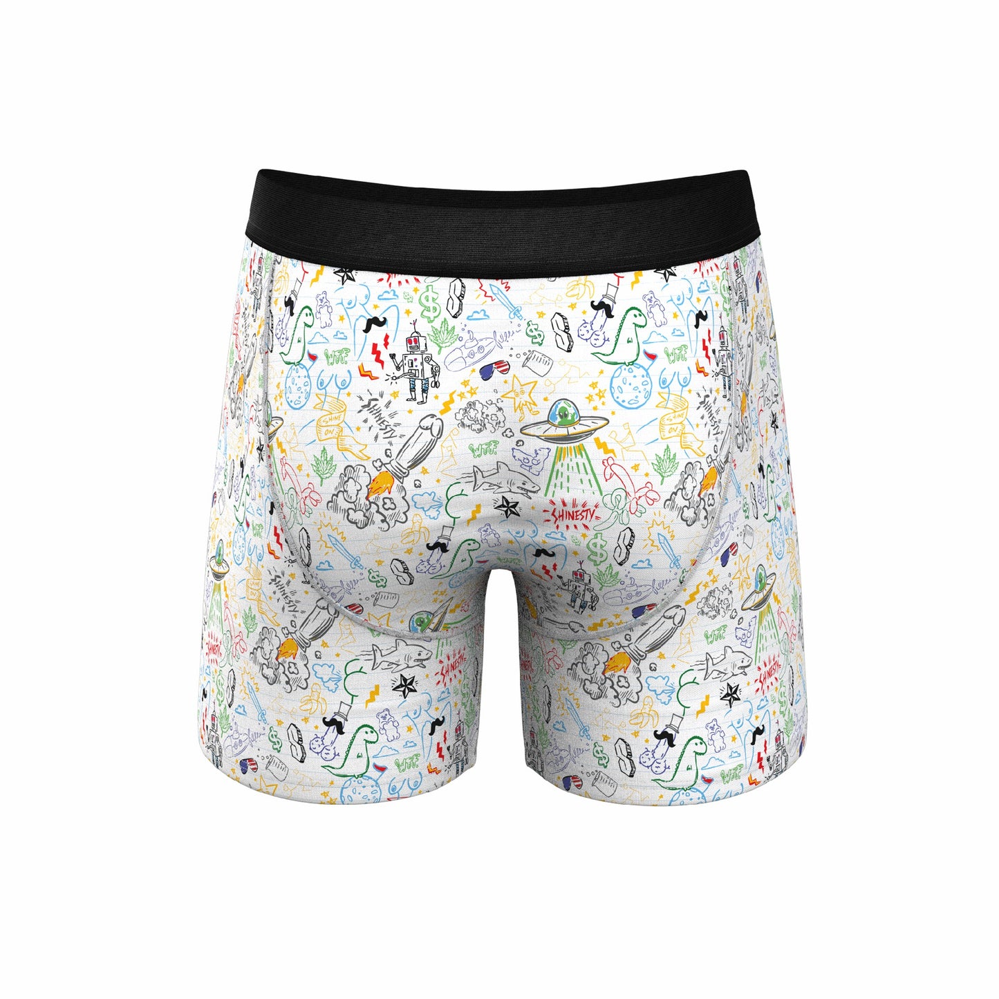 Shinesty Ball Hammock® Pouch Underwear With Fly - Doodle