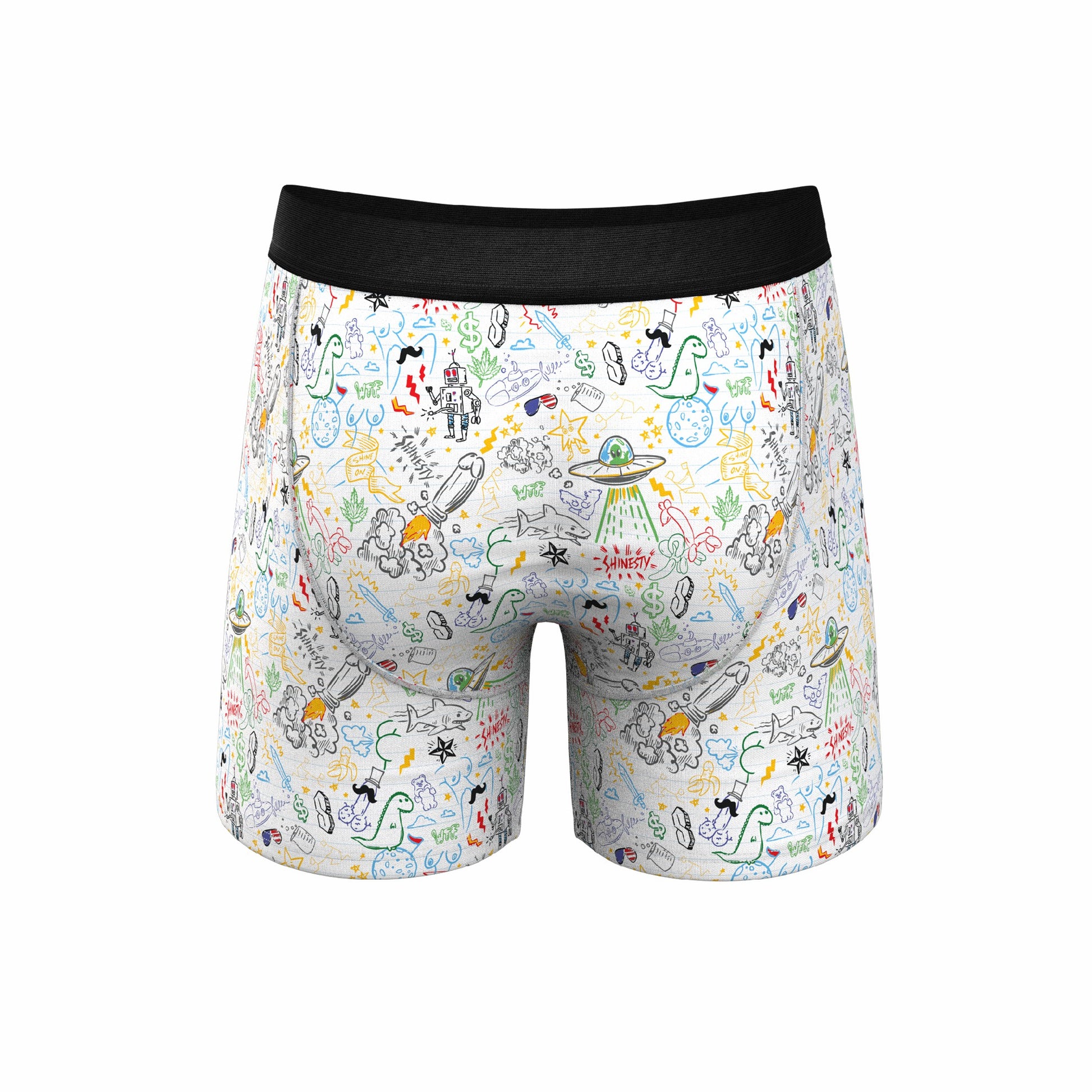 Shinesty Ball Hammock® Pouch Underwear With Fly - Doodle