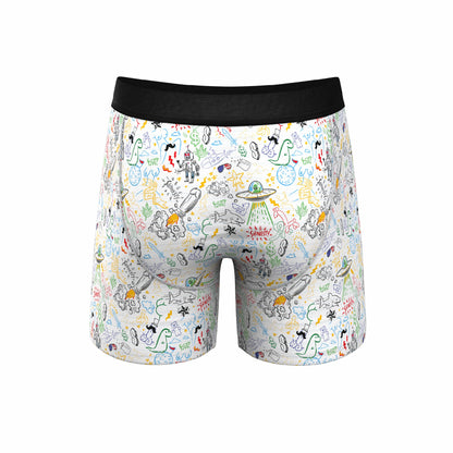 Shinesty Ball Hammock® Pouch Underwear With Fly - Doodle