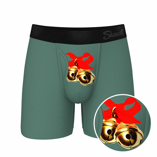 Shinesty Ball Hammock® Pouch Underwear With Fly - Christmas Bells