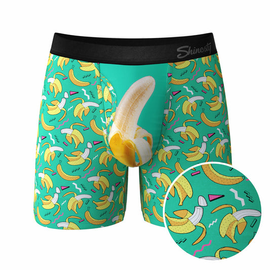 Shinesty Ball Hammock® Pouch Underwear With Fly - Retro Banana