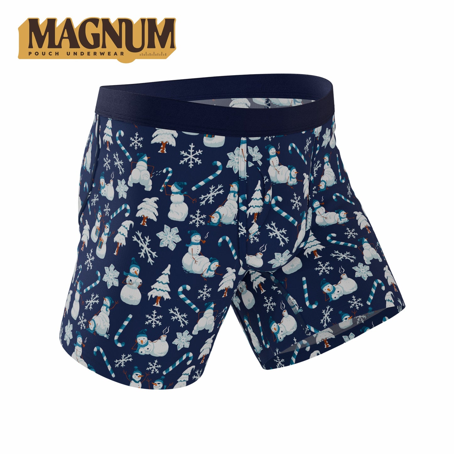 Shinesty Ball Hammock® Magnum Big Pouch Underwear - Naughty Snowmen