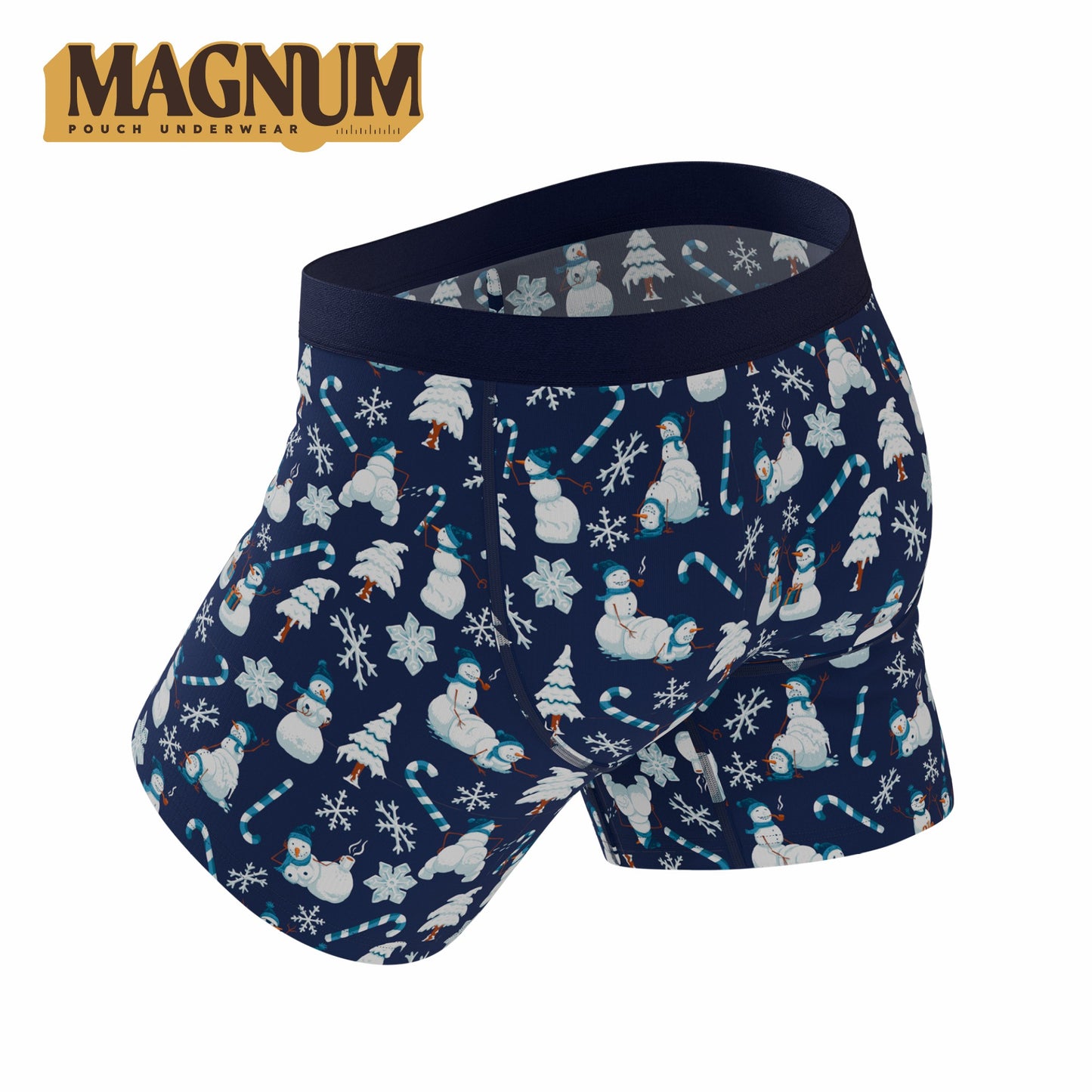 Shinesty Ball Hammock® Magnum Big Pouch Underwear - Naughty Snowmen