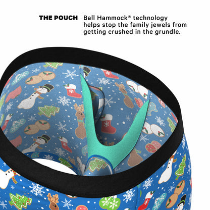 Shinesty Ball Hammock® Pouch Underwear With Fly - Christmas Cookies
