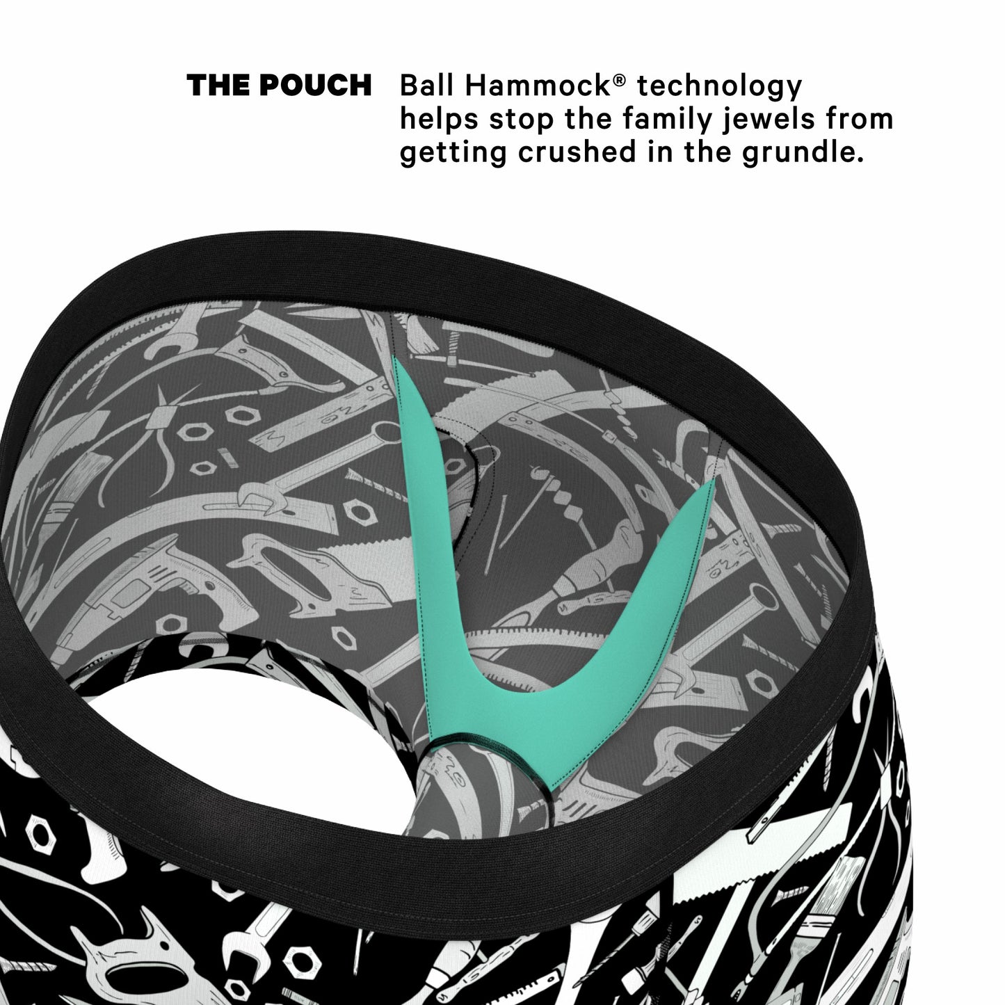 Shinesty Men's Ball Hammock® Pouch Trunk Underwear - Wrench