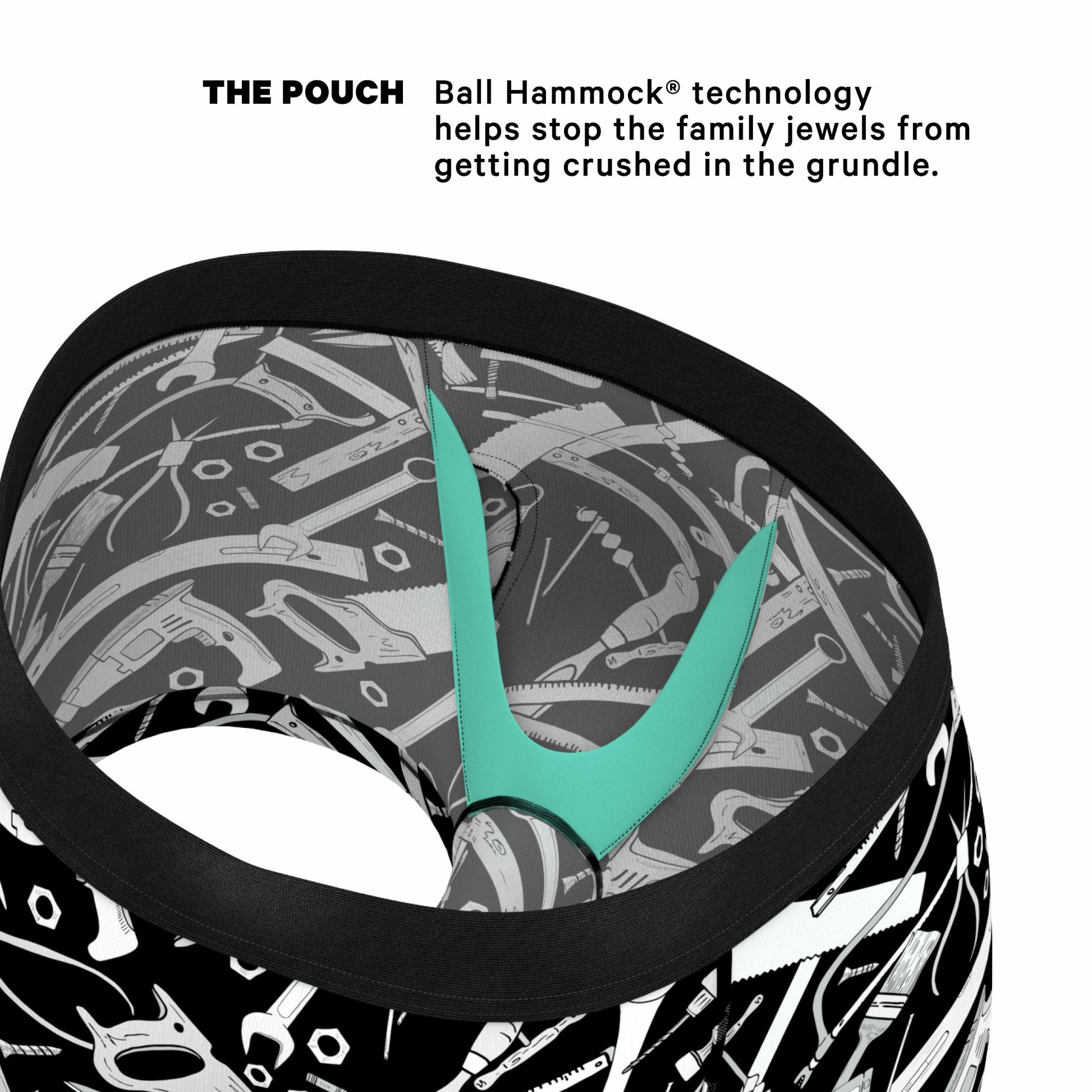 Shinesty Men's Ball Hammock® Pouch Trunk Underwear - Wrench