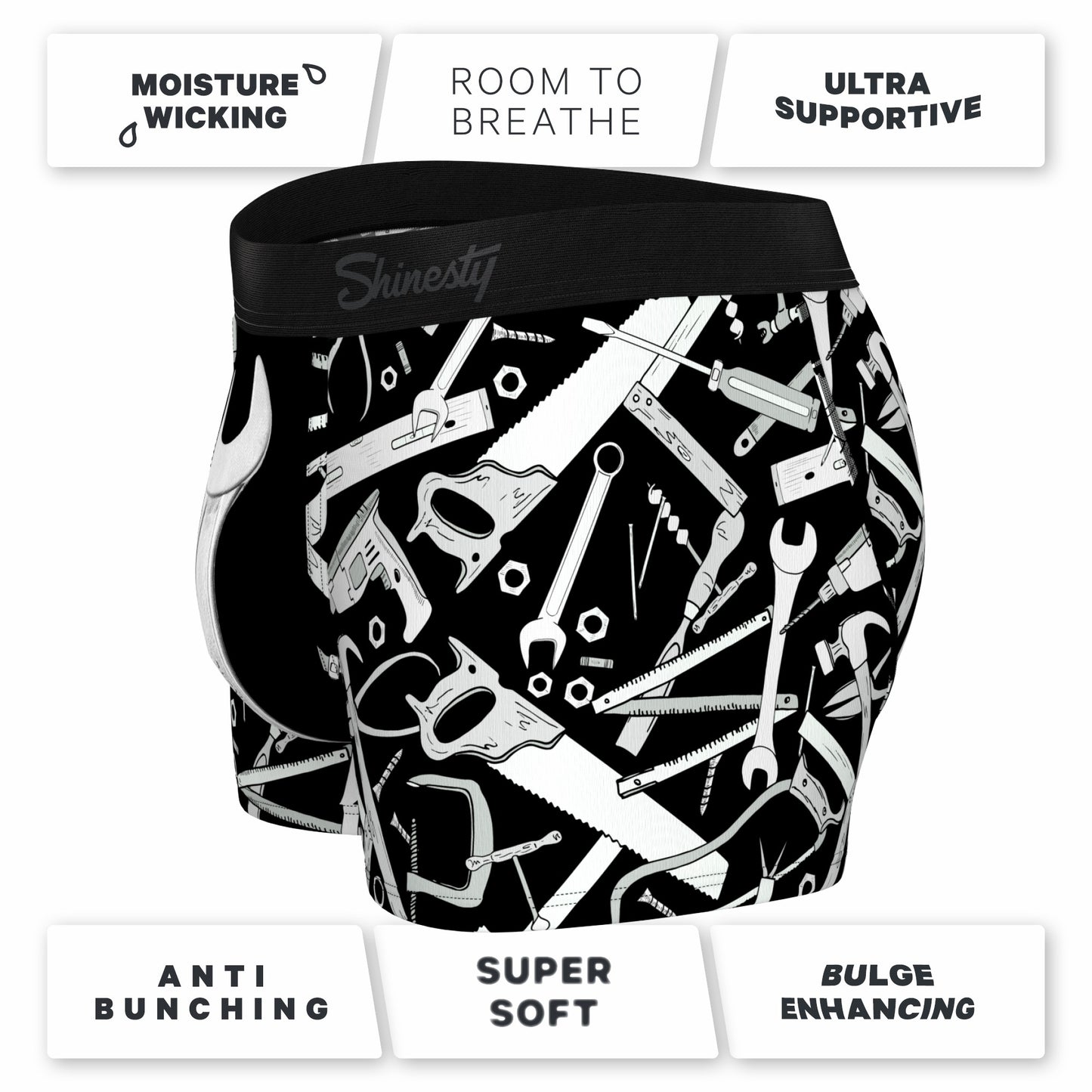 Shinesty Men's Ball Hammock® Pouch Trunk Underwear - Wrench