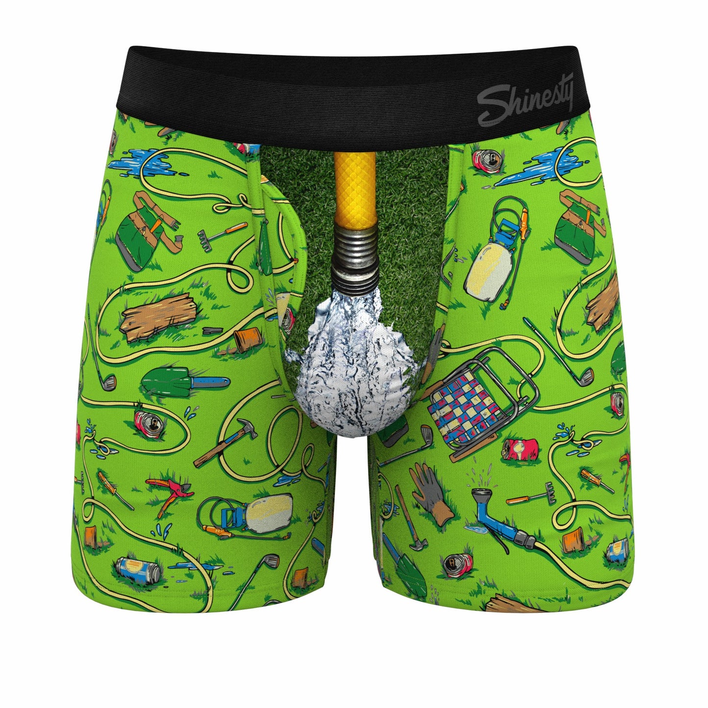 Shinesty Gardening Hose Ball Hammock® Pouch Underwear With Fly - The Nice Piece Of Grass