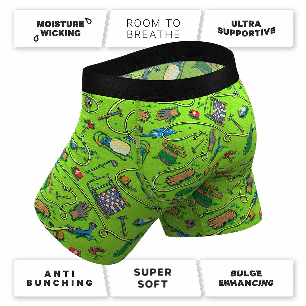 Shinesty Gardening Hose Ball Hammock® Pouch Underwear With Fly - The Nice Piece Of Grass