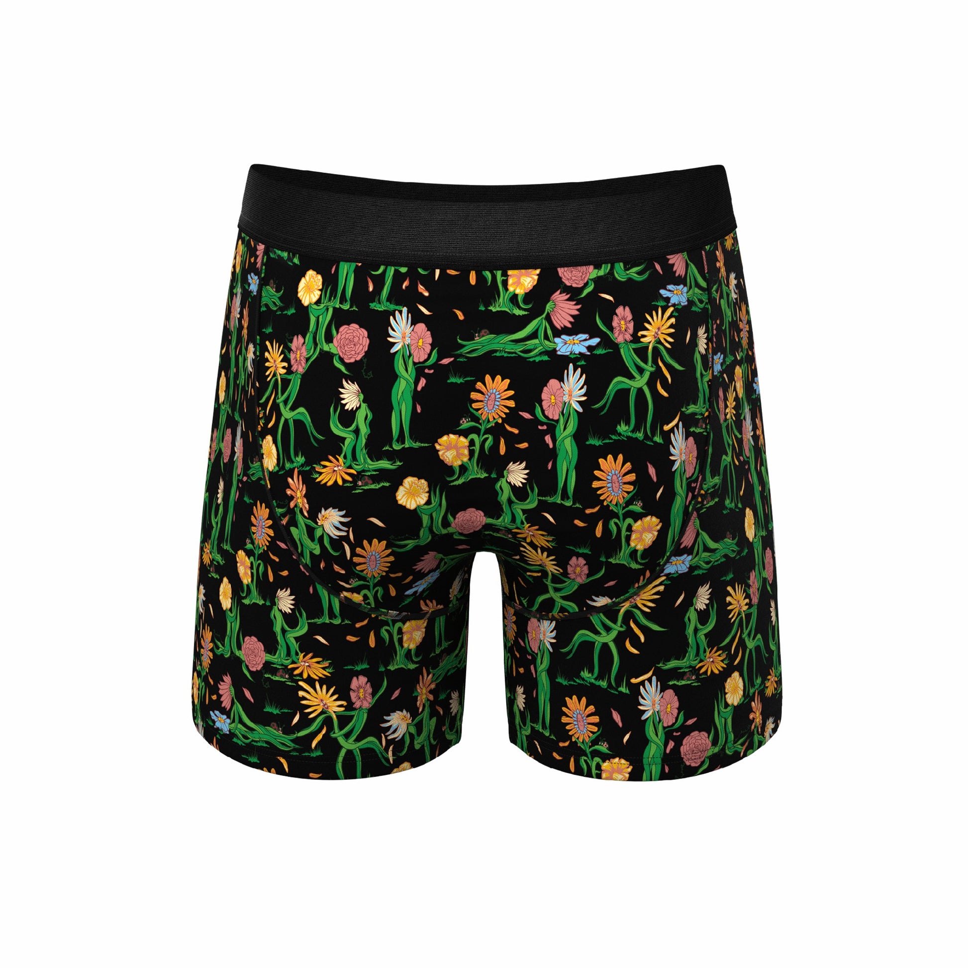 Shinesty Ball Hammock® Pouch Underwear With Fly - Flower Print