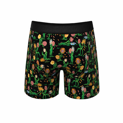Shinesty Ball Hammock® Pouch Underwear With Fly - Flower Print