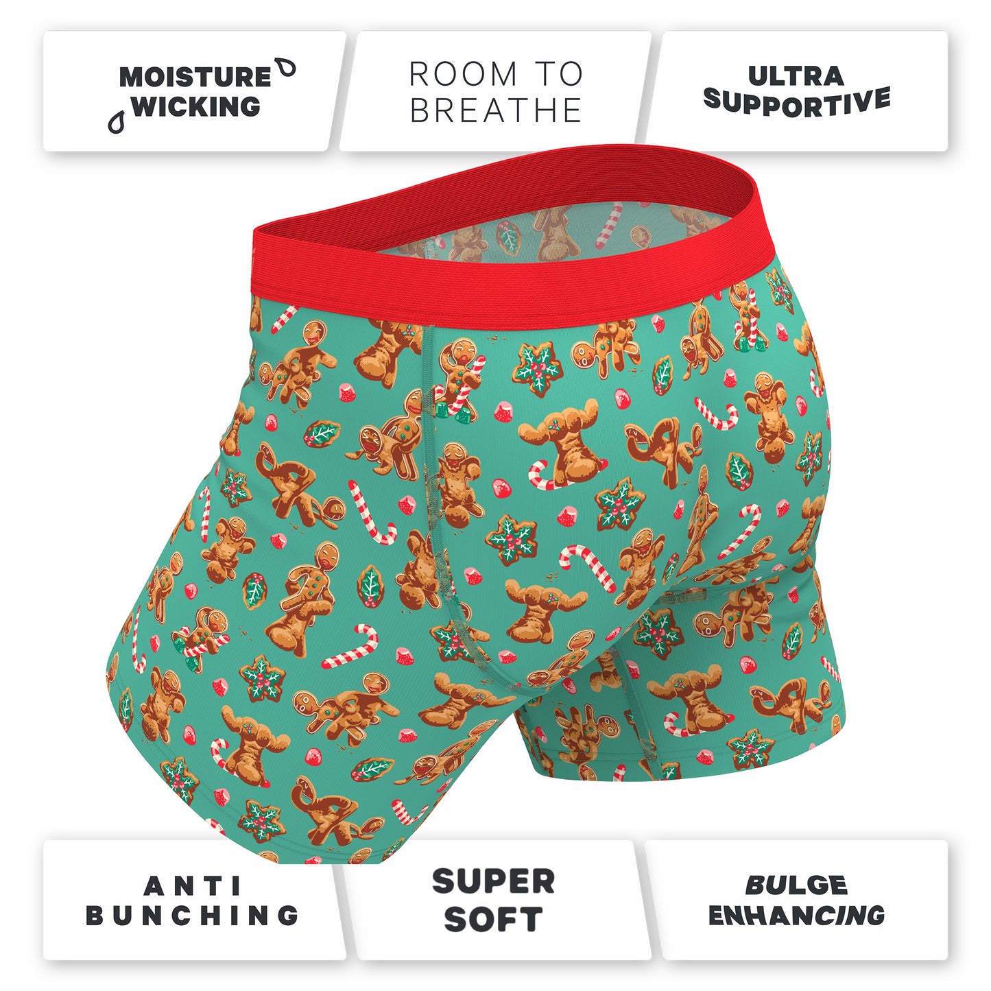 Shinesty Ball Hammock® Pouch Underwear - Gingerbread