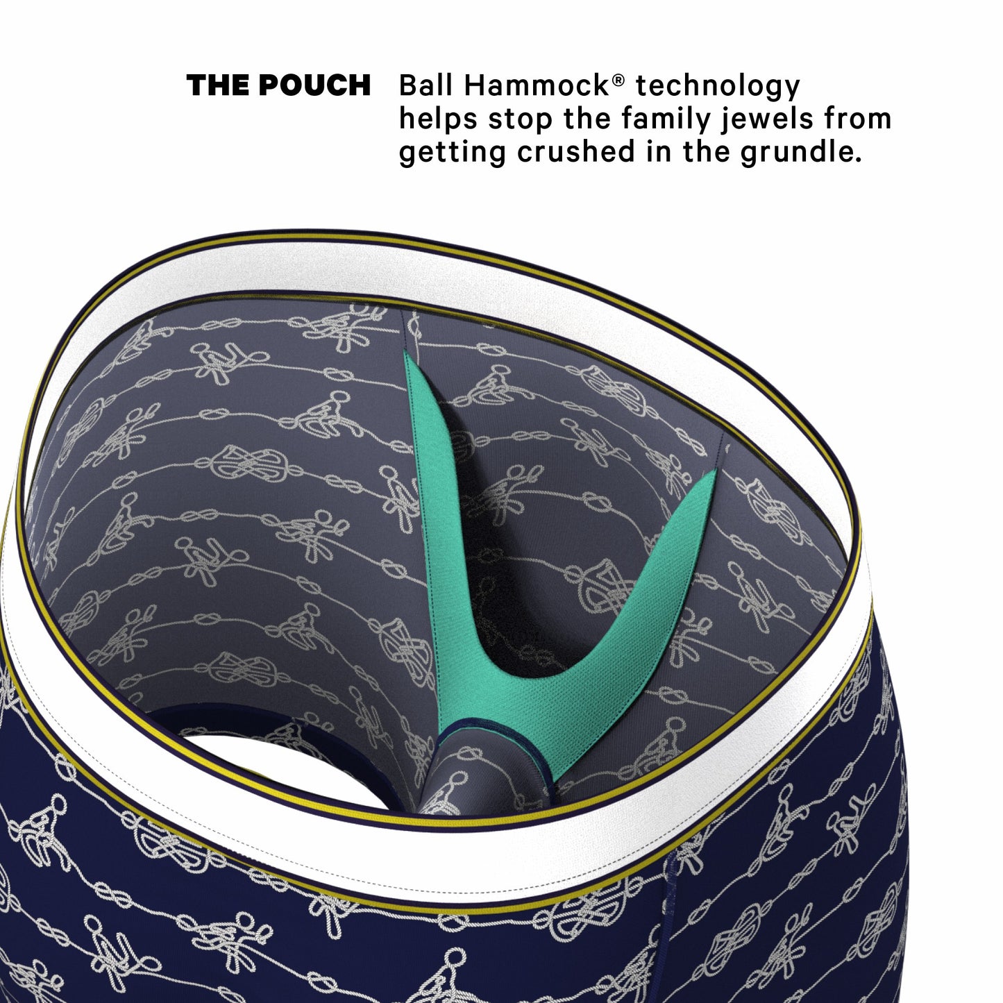 Shinesty Nautical Knots Ball Hammock® Pouch Underwear - The Knotty Spots