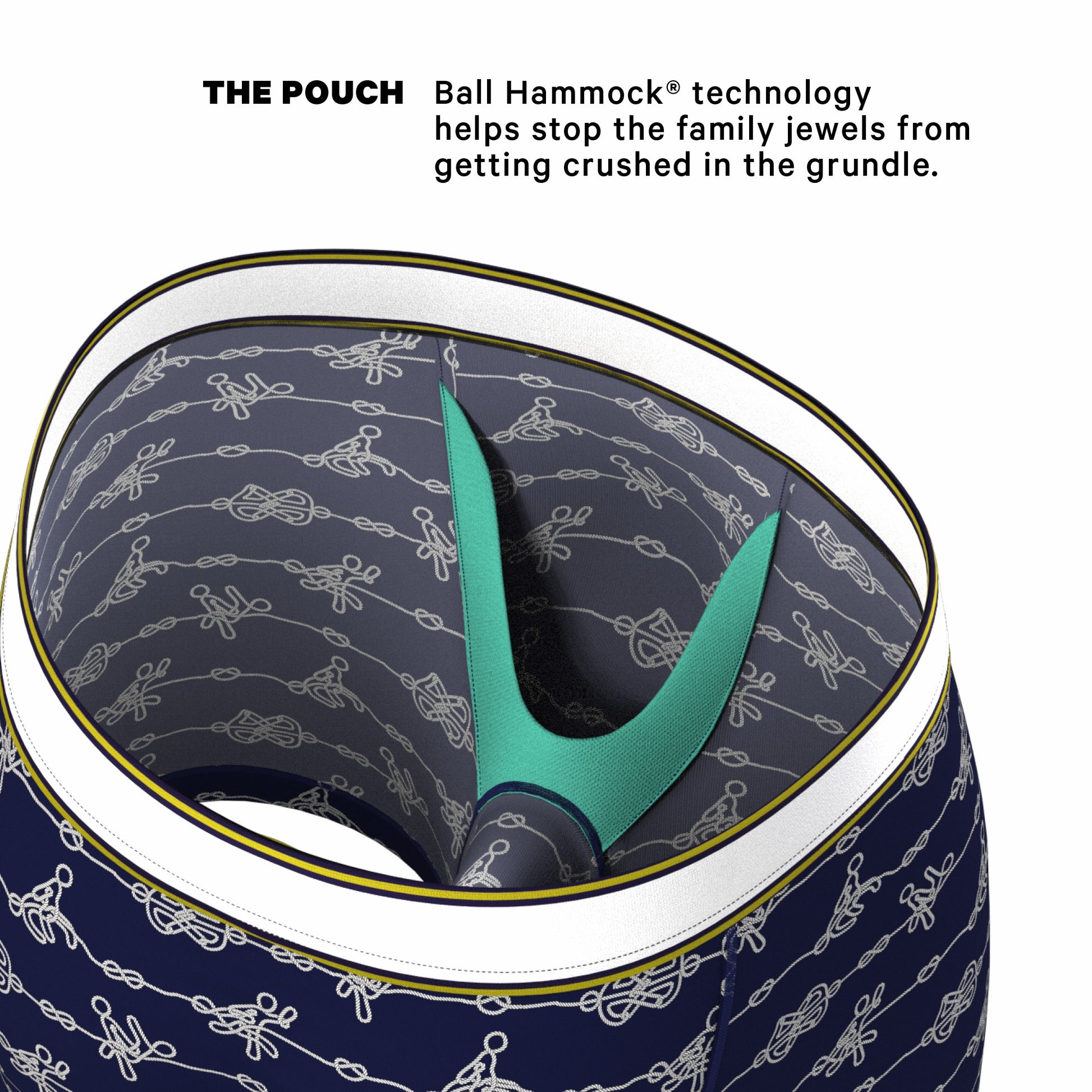 Shinesty Nautical Knots Ball Hammock® Pouch Underwear - The Knotty Spots