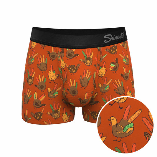 Shinesty Men's Ball Hammock® Pouch Trunk Underwear - Thanksgiving Turkey
